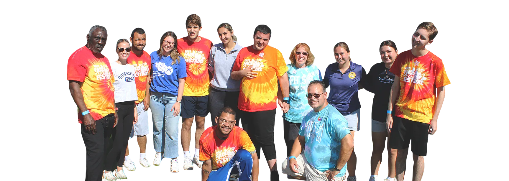 Group of athletes standing together